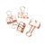 Copper Binder Clips - Rose Gold - Poster Clips