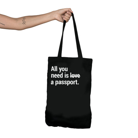 Travel Tote Bag With A Pocket & Lanyard